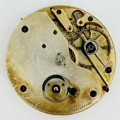 Antique Pocket Watch Movement - 47.5mm – Spares or Repair