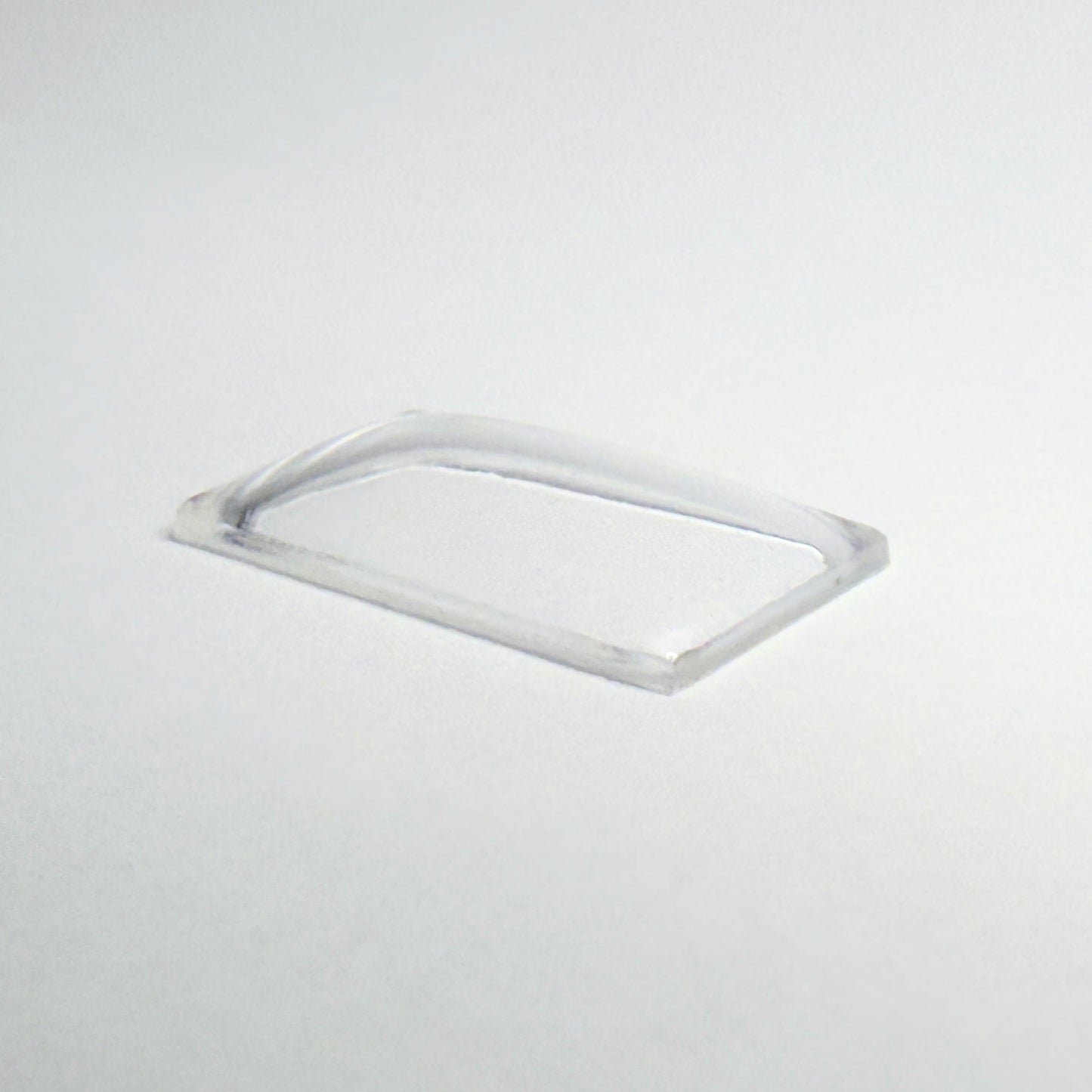 Rectangle Domed - Bottom Edges Flat - G-S Flexo Acrylic Watch Crystals - Vintage New Old Stock