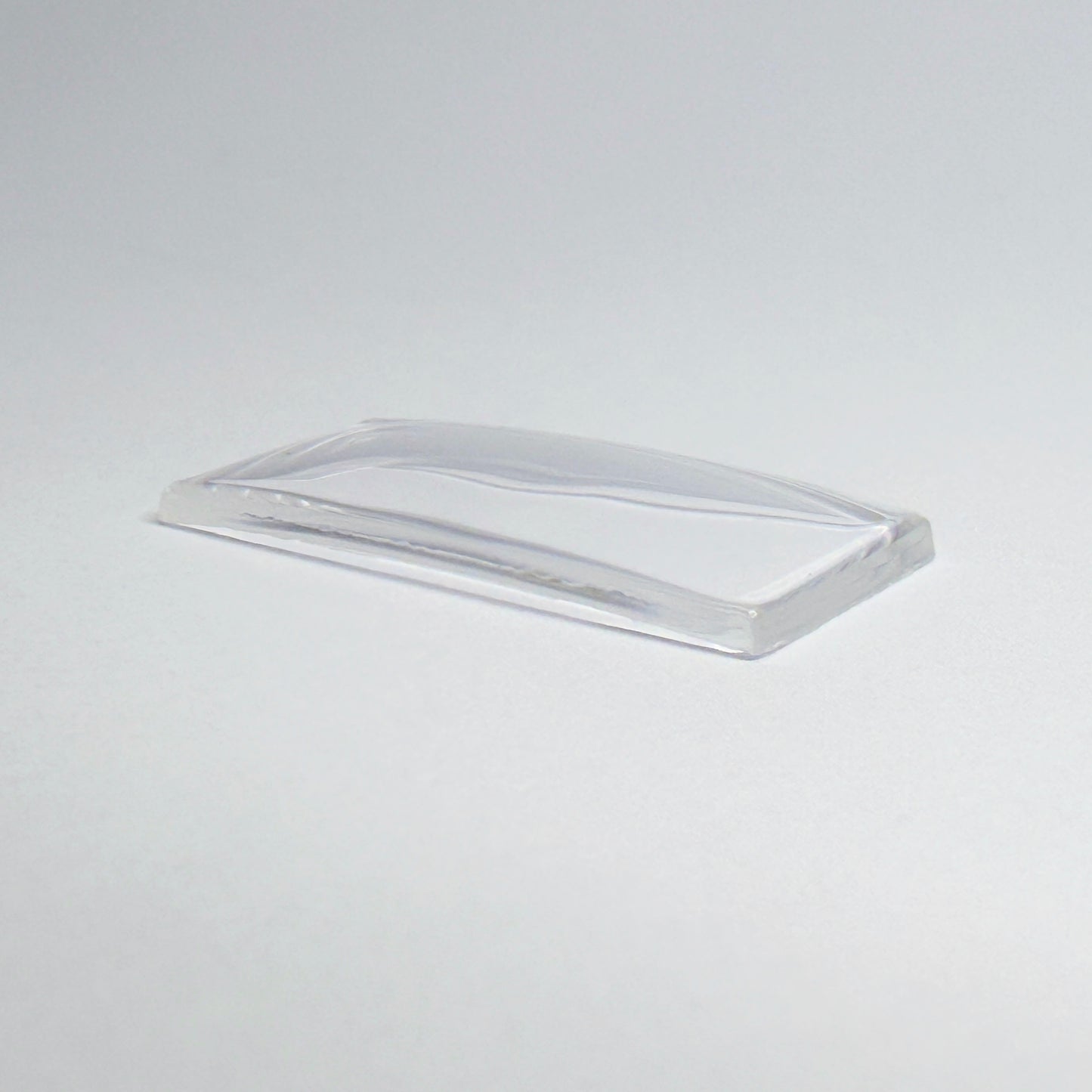 Rectangle - Bottom Edge Curved (Long Sides) - G-S Flexo Acrylic Watch Crystals - Vintage New Old Stock