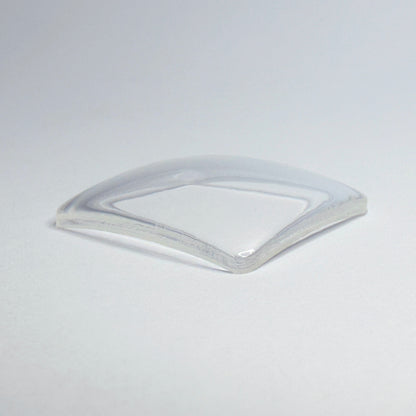 Rectangle - Bottom Edge Curved (Both Sides) - G-S Flexo Acrylic Watch Crystals - Vintage New Old Stock