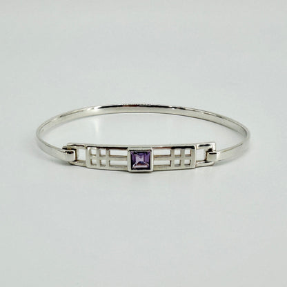 Vintage Kit Heath Sterling Silver & Amethyst Bangle – Edinburgh 1998