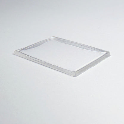 Rectangle Domed - Bottom Edges Flat - G-S Flexo Acrylic Watch Crystals - Vintage New Old Stock