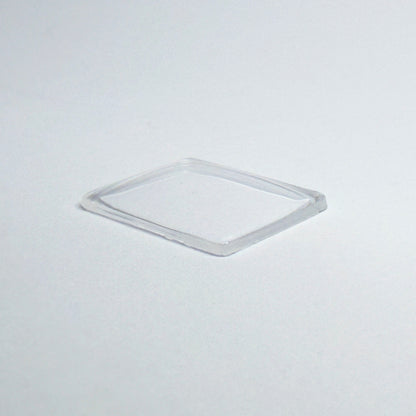 Rectangle Domed - Bottom Edges Flat - G-S Flexo Acrylic Watch Crystals - Vintage New Old Stock