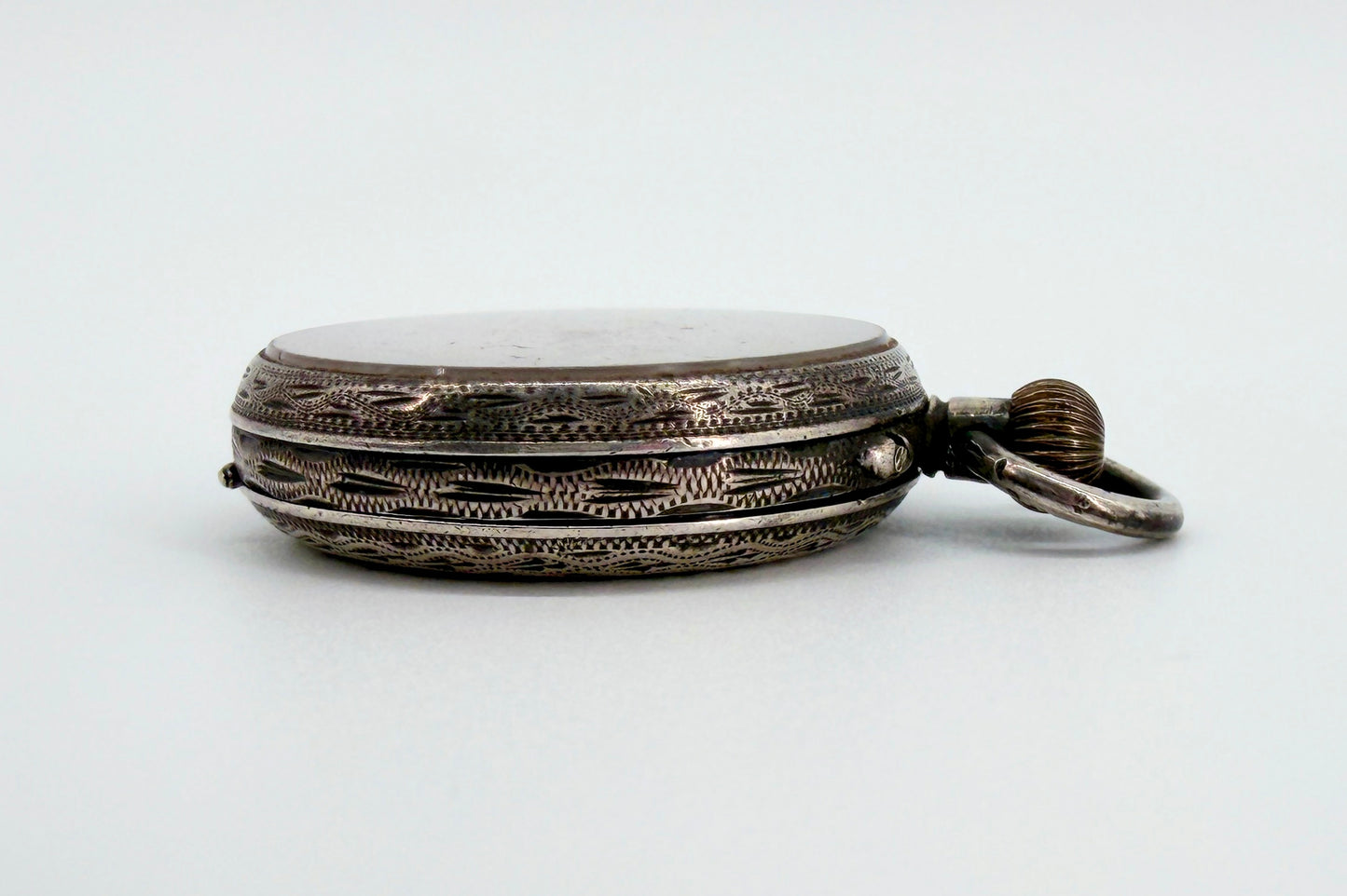 Antique Swiss 935 Silver Pocket Watch - Working Requires Repair