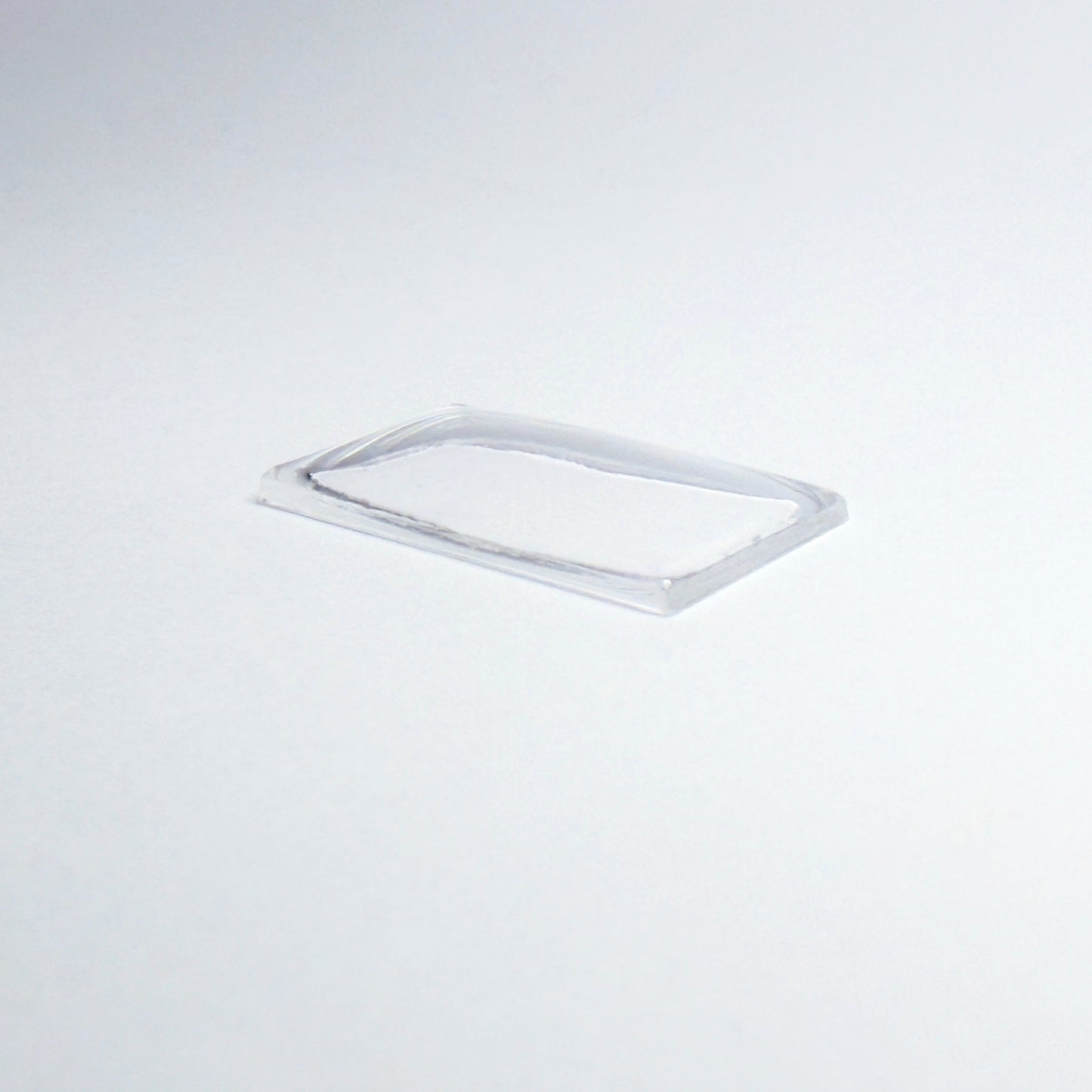 Rectangle Domed - Bottom Edges Flat - G-S Flexo Acrylic Watch Crystals - Vintage New Old Stock