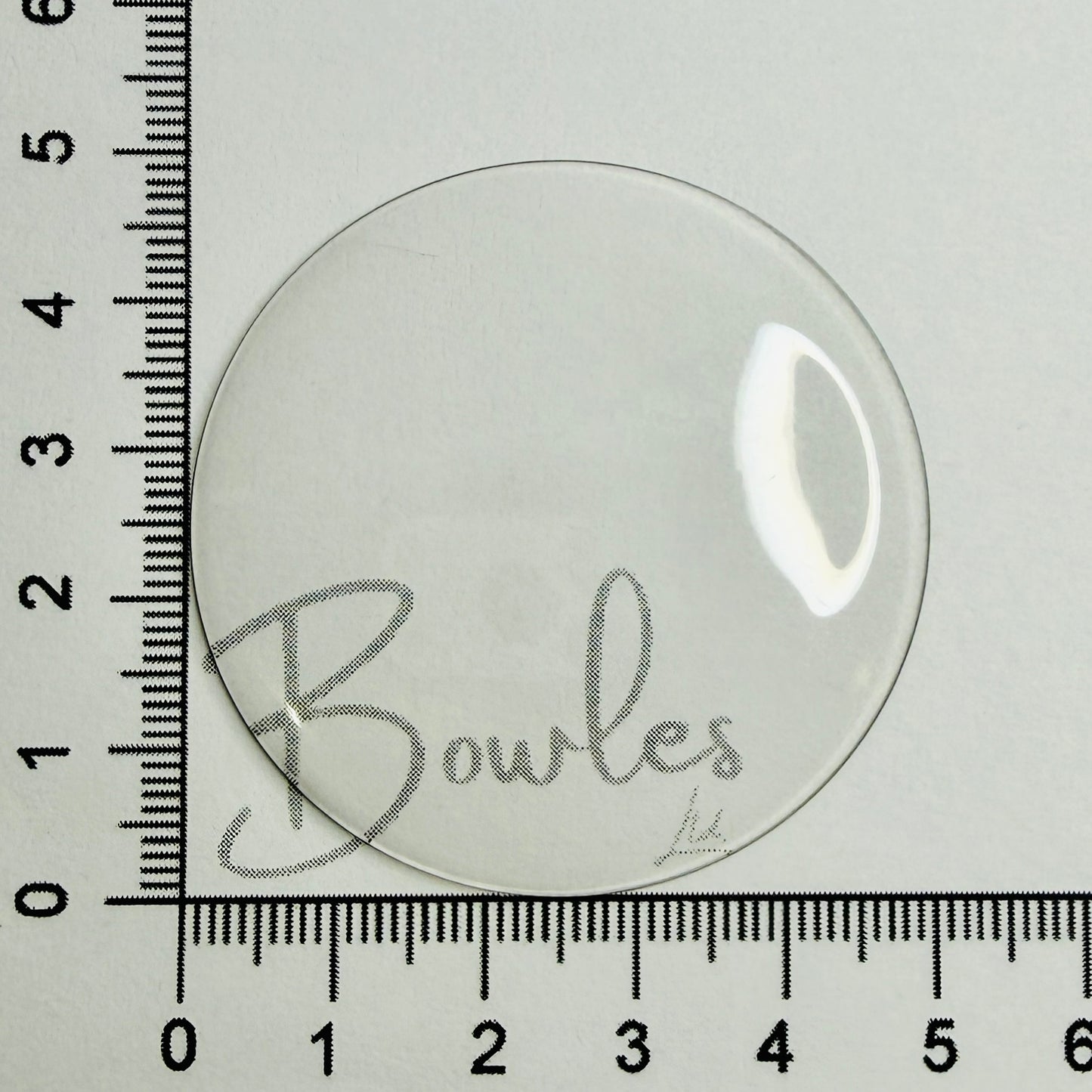 Antique Pocket Watch Crystal – 49.4 mm – Round High Dome – Mineral Glass