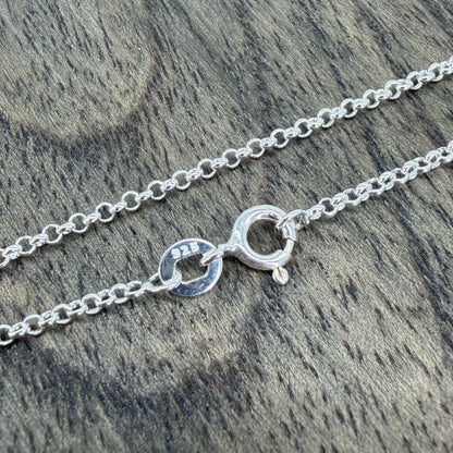 Brand New 925 Sterling Silver Belcher Chain Necklace – 16" (40cm)