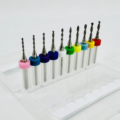 Tungsten Carbide Mini Micro Drill Bit Sets - PCB, Watchmaking, Jewellery - 0.1 - 3.0 mm