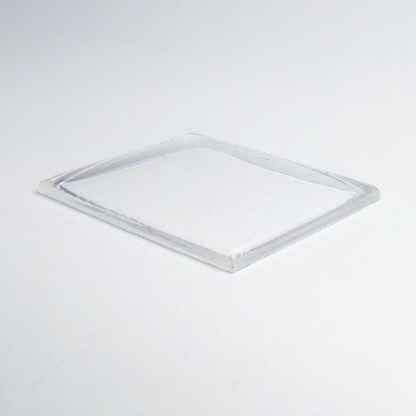 Rectangle Domed - Bottom Edges Flat - G-S Flexo Acrylic Watch Crystals - Vintage New Old Stock