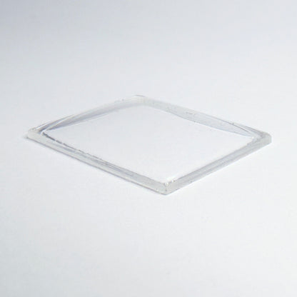 Rectangle Domed - Bottom Edges Flat - G-S Flexo Acrylic Watch Crystals - Vintage New Old Stock