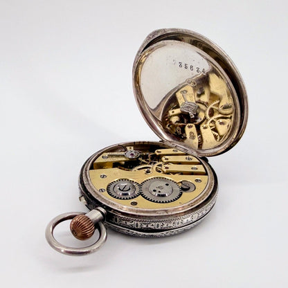 Antique Swiss 935 Silver Pocket Watch - Gédéon Thommen G.T. - Working