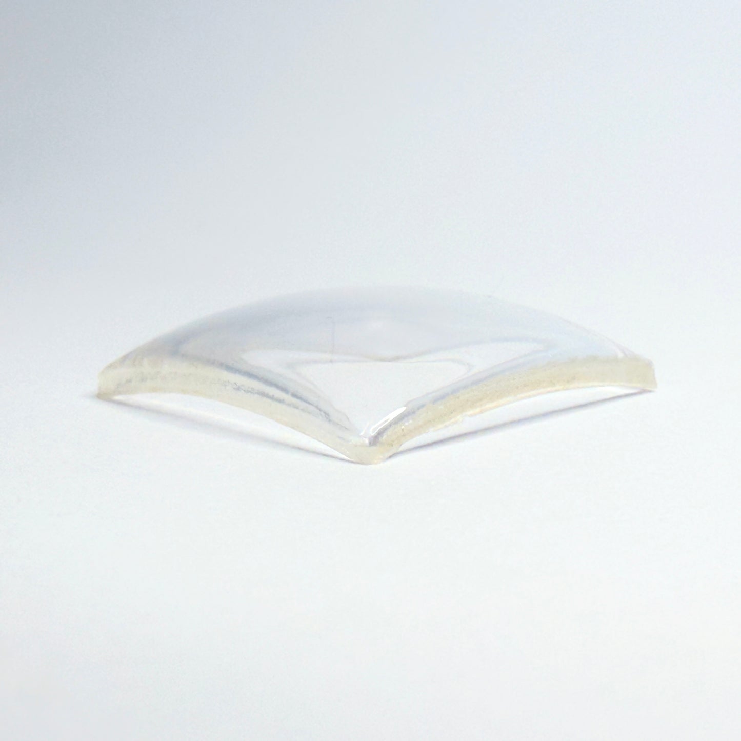 Square - Bottom Edge Curved (Both Sides) - G-S Flexo Acrylic Watch Crystals - Vintage New Old Stock