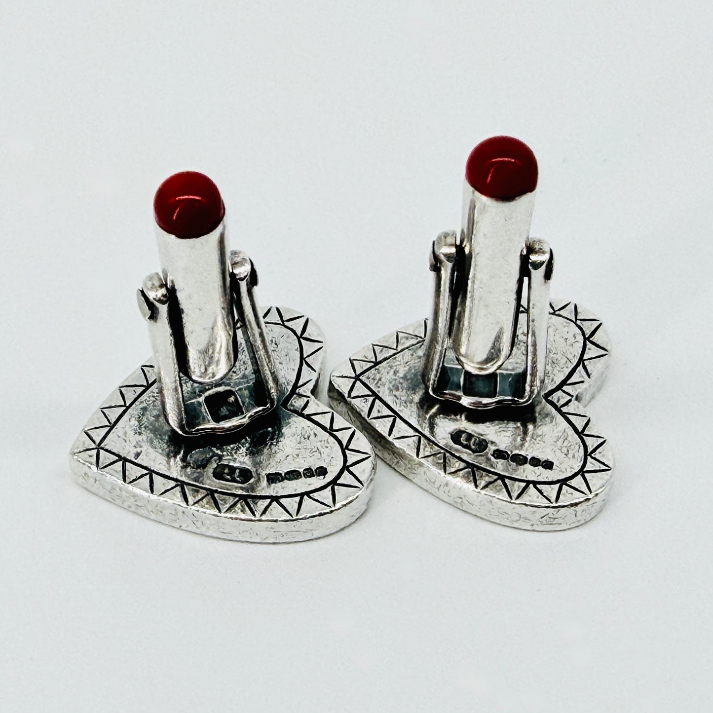 Vintage Sterling Silver Heart Cufflinks – London 2002, Links of London