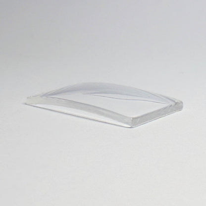 Rectangle - Bottom Edge Curved (Long Sides) - G-S Flexo Acrylic Watch Crystals - Vintage New Old Stock