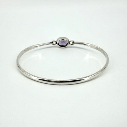 Kit Heath 925 Sterling Silver Amethyst Bangle – Edinburgh Hallmark