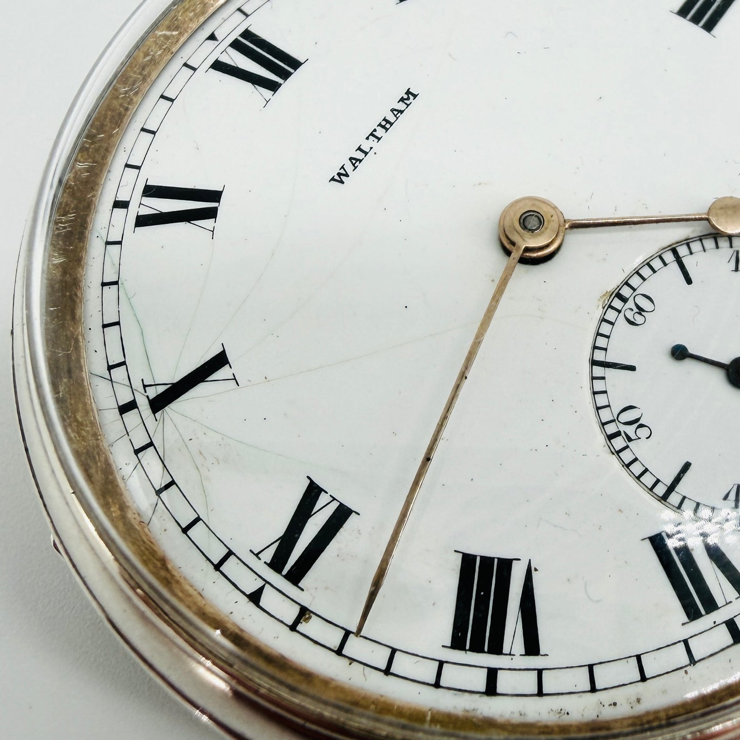 Antique Waltham "Royal" Pocket Watch - 1903 Movement - 1925 Silver Dennison Case - Working
