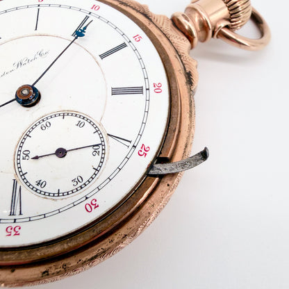 Antique Hampden Model 2 - Special Adjusted Railroad Pocket Watch - c.1892 - Working