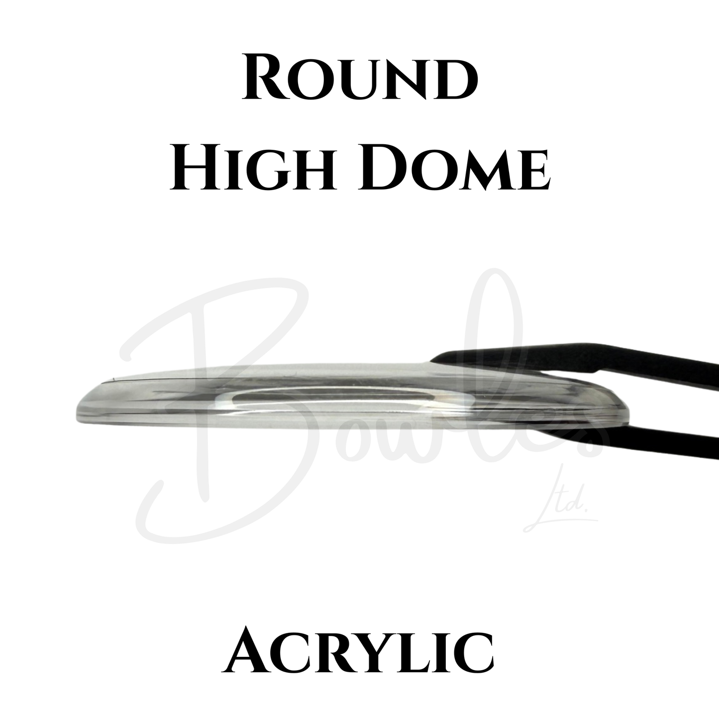 Round - High Domed - Acrylic Watch Crystals - Brand New