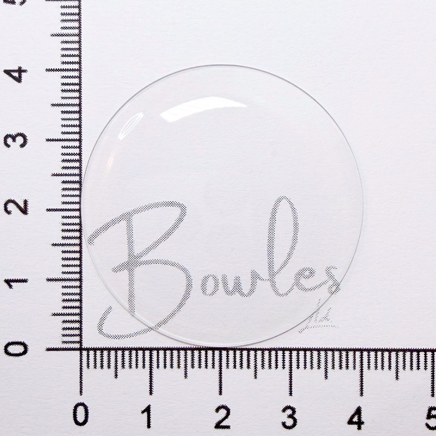 40.2mm Round Medium Dome Mineral Glass Watch Crystal - Antique New Old Stock - image 1
