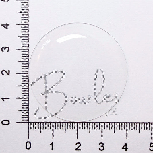 40.2mm Round Medium Dome Mineral Glass Watch Crystal - Antique New Old Stock - image 1