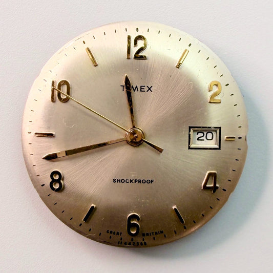 Timex 480 Watch Movement with Date, Dial & Hands (Great Britain) – For Spares or - image 2