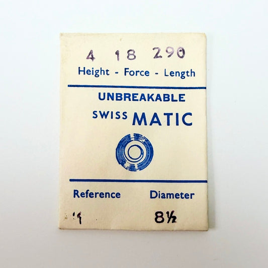 Swiss Matic Mainspring - H 1.5 × T 0.09 × L 290 × D 8.5 mm - image 1