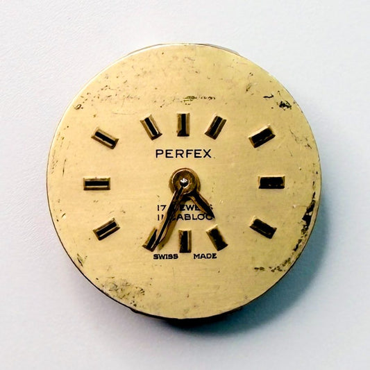 Perfex FHF ST 69-2 Watch Movement 17 Jewels Swiss – For Spares or Repair - image 2