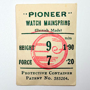 Pioneer Mainspring - H 1.9 mm × T 0.2 mm