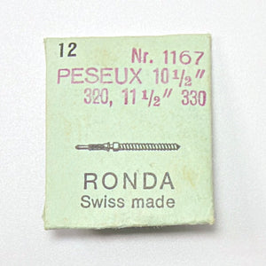 Peseux 320, 330, 331, 332, 333, 335, 336, 337, 338 - Winding Stem - Ronda 1167