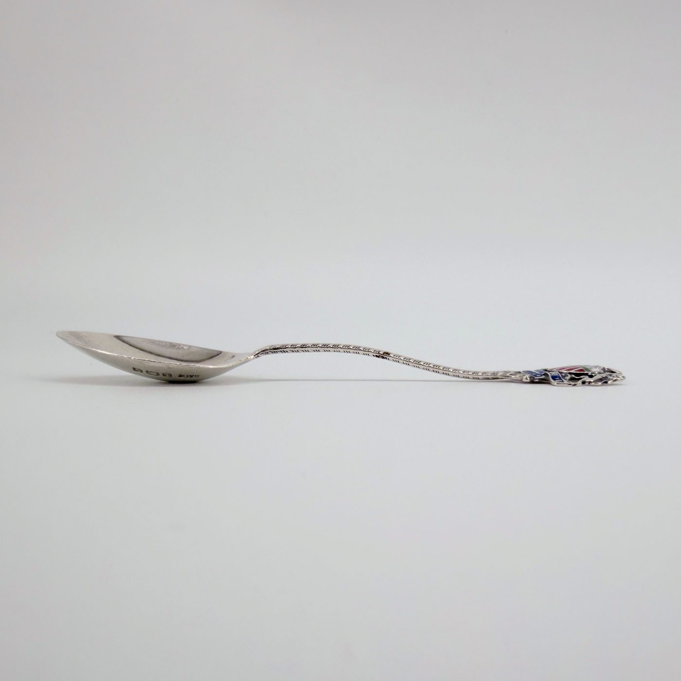 Sterling Silver Manchester Souvenir Tea Spoon, Birmingham 1945, Sydney & Co. - image 7