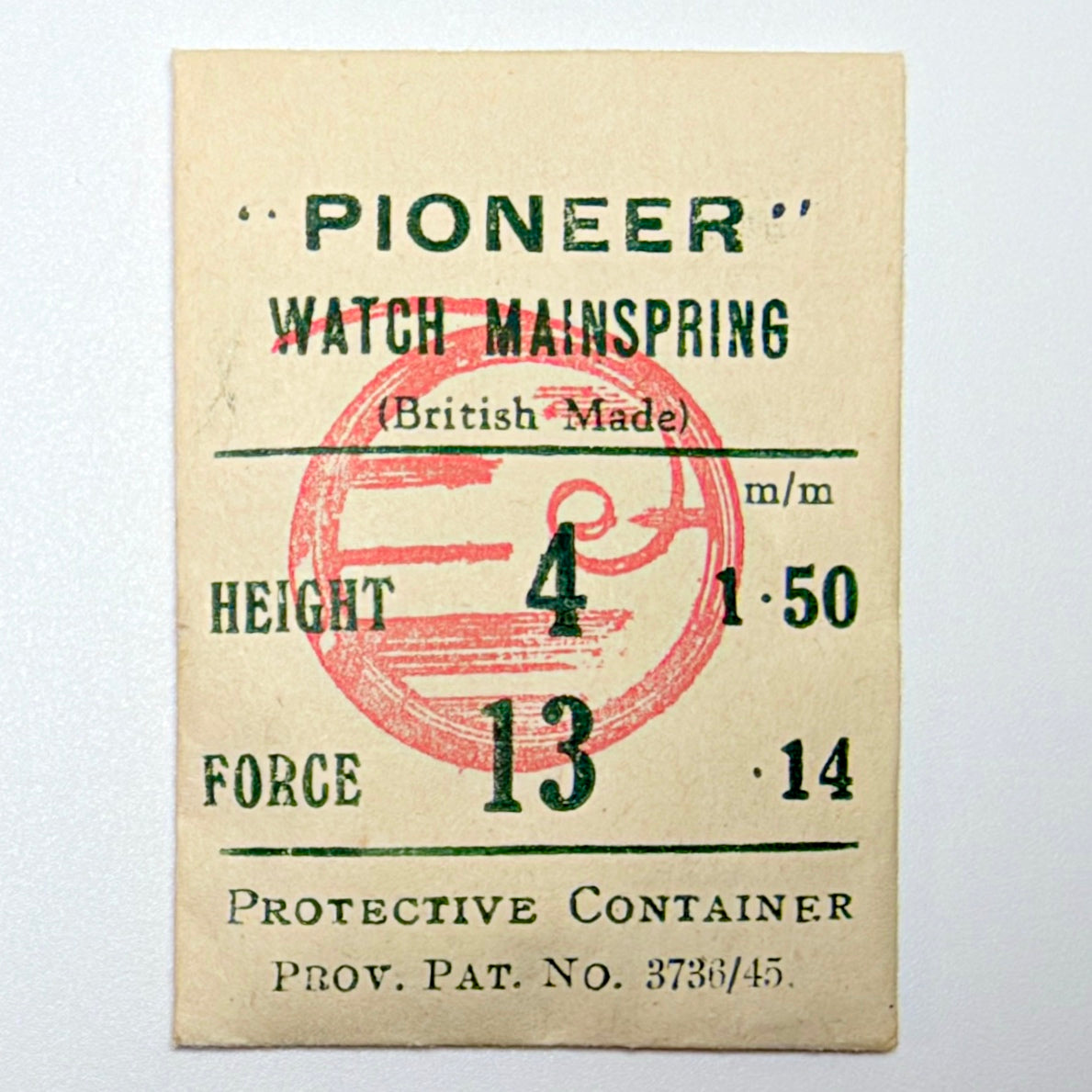 Pioneer Mainspring - H 1.5 mm × T 0.14 mm - image 1