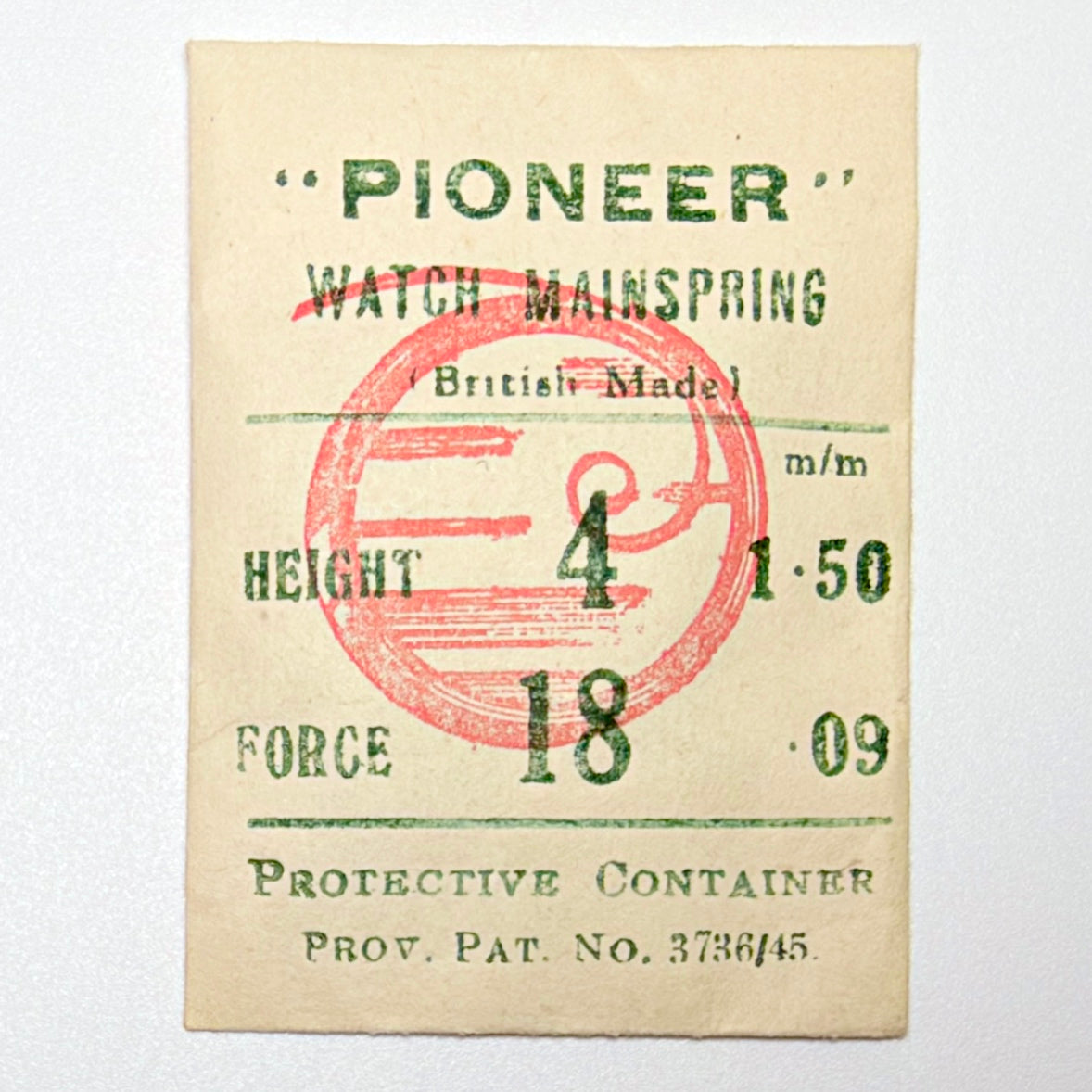 Pioneer Mainspring - H 1.5 mm × T 0.09 mm - image 1