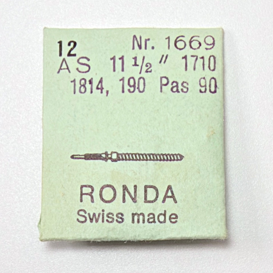 AS 1710, 1711, 1814, 1816, 1857, 1900, 1901, 1902 - Winding Stem - Ronda 1669 - image 1