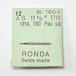 AS 1710, 1711, 1814, 1816, 1857, 1900, 1901, 1902 - Winding Stem - Ronda 1669