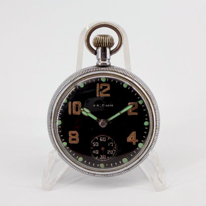 Waltham 16s Model 1908 Military Pocket Watch – c.1944, USA, 9Jewels, Adjusted - image 3