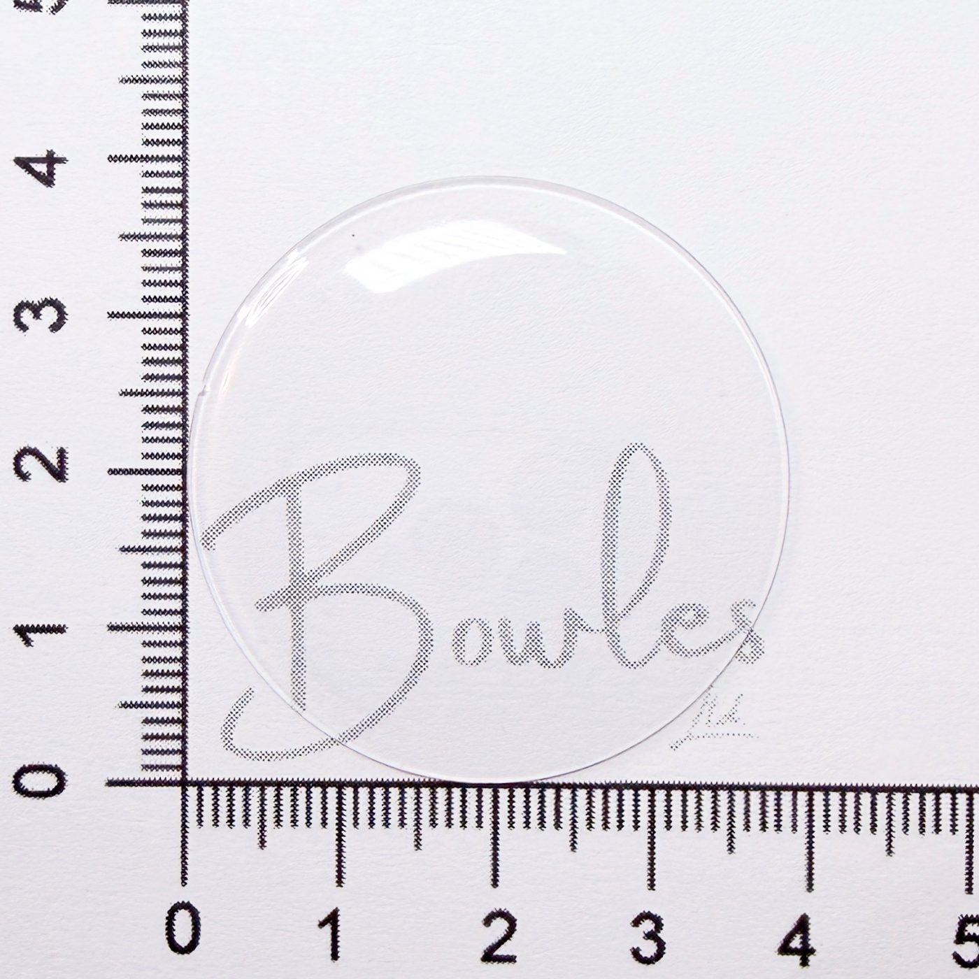 38.7mm Round Low Dome Mineral Glass Watch Crystal - Antique New Old Stock - image 1
