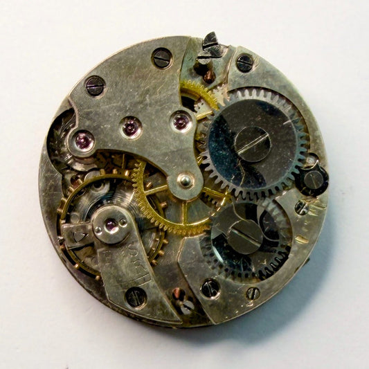 23.7mm Vintage Watch Movement with Dial & Hands – For Spares or Repair - image 1
