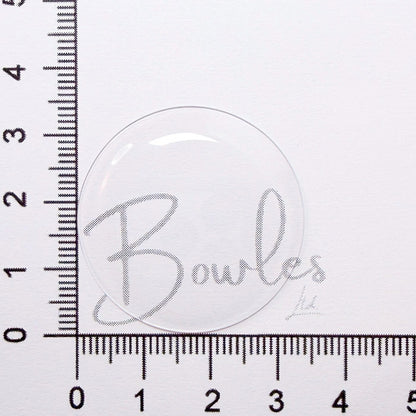 33.8mm Round Medium Dome Mineral Glass Watch Crystal - Antique New Old Stock - image 1