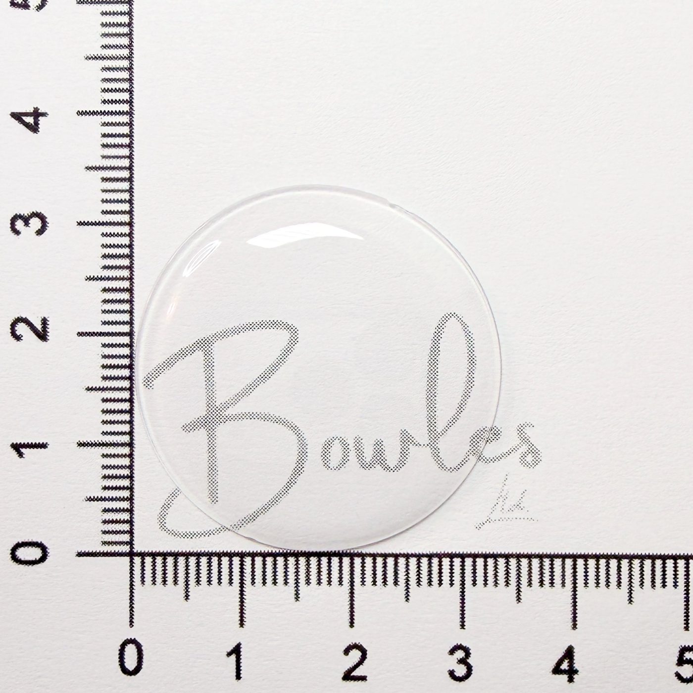 Antique New Old Stock — 33.3 mm — Round Medium Dome — Mineral Glass Watch Crystal — WC0005/164 - image 1