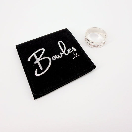 Vintage Kit Heath Sterling Silver & Diamond Ring, London Hallmark, UK Size T - image 2