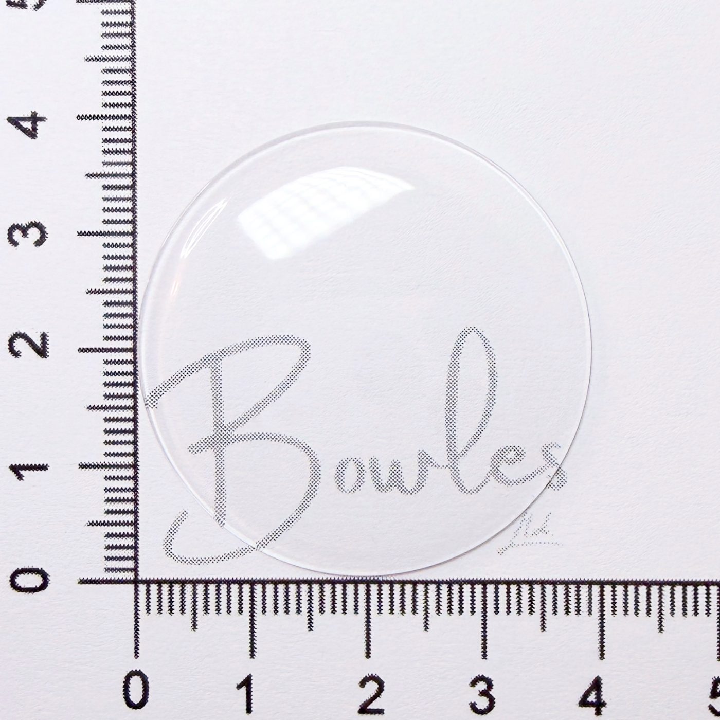 Antique New Old Stock — 39.0 mm — Round Low Dome — Mineral Glass Watch Crystal — WC0005/149 - image 1