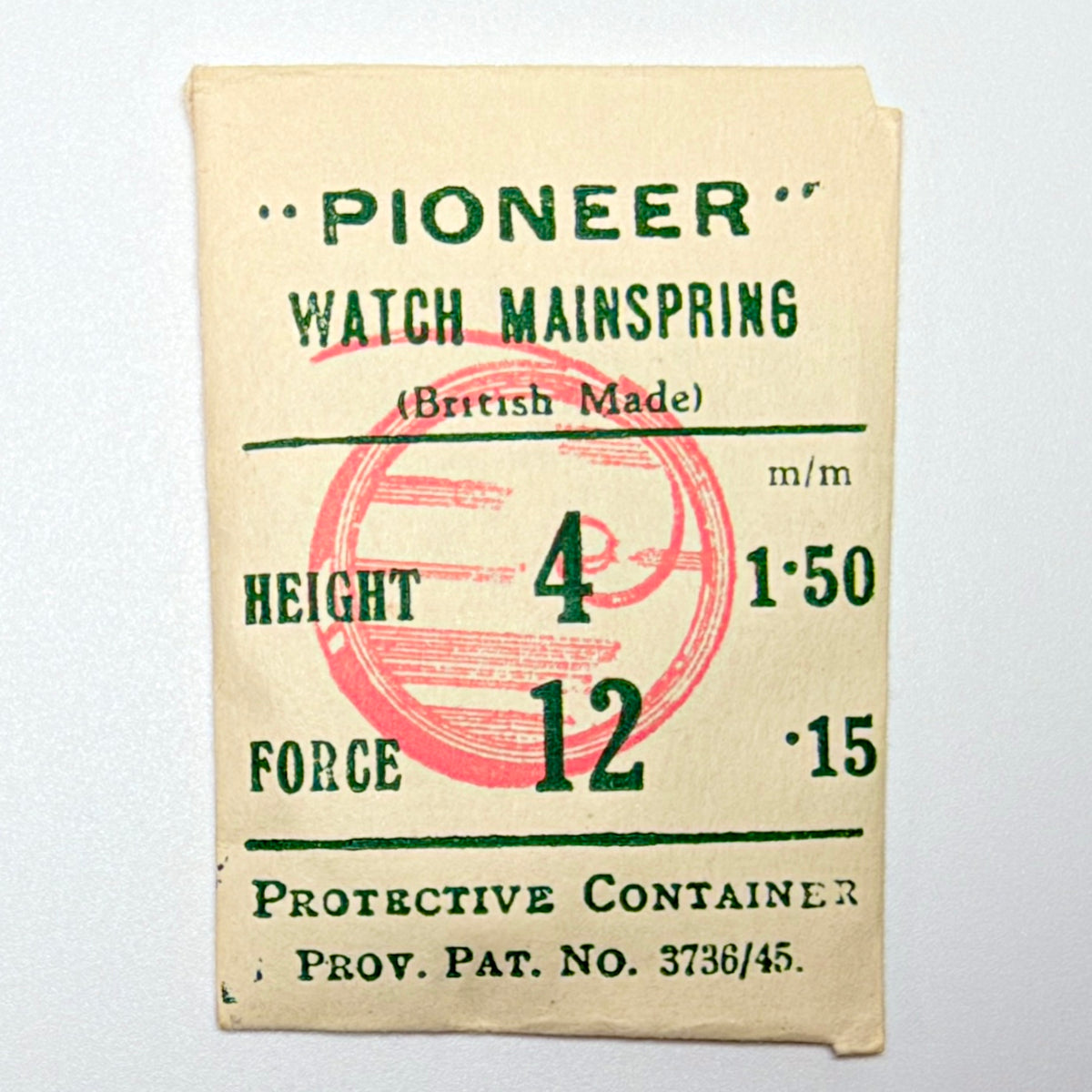 Pioneer Mainspring - H 1.5 mm × T 0.15 mm - image 1