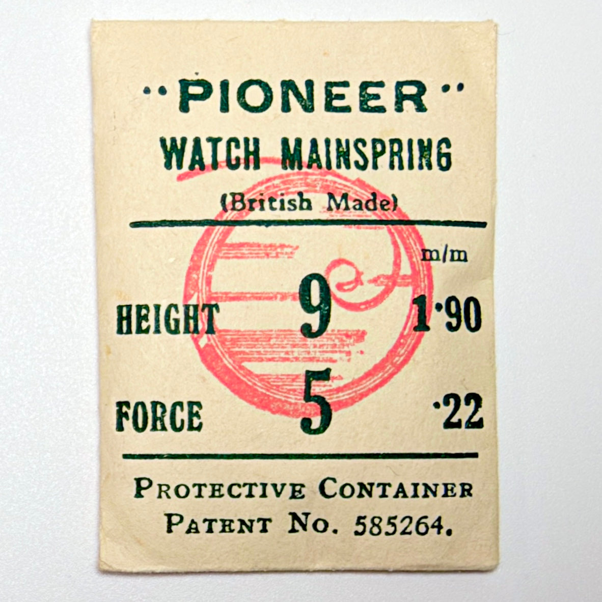 Pioneer Mainspring - H 1.9 mm × T 0.22 mm - image 1