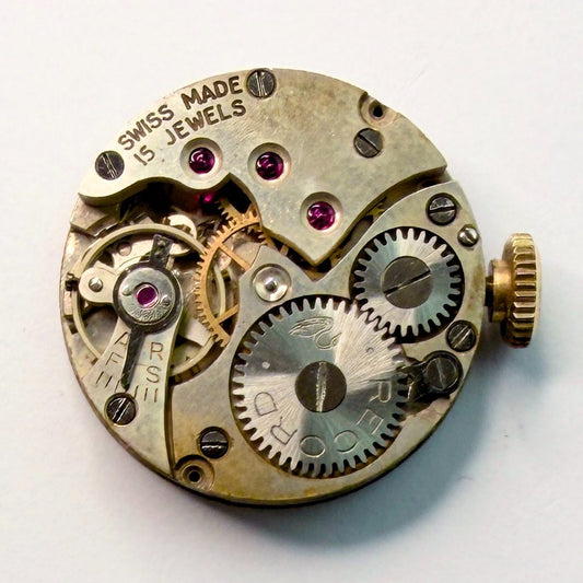 Record Swiss Made 15 Jewel Watch Movement – 19.7mm – For Spares or Repair - image 1