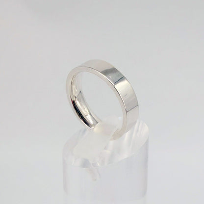 Brand New 925 Sterling Silver Wedding Ring, Size R, Hallmarked, Easy Fit - image 1