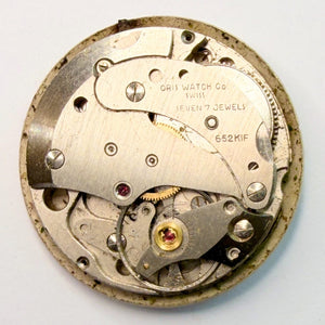 Oris 652KIF Watch Movement – 25.9mm, 7 Jewels, For Spares or Repair