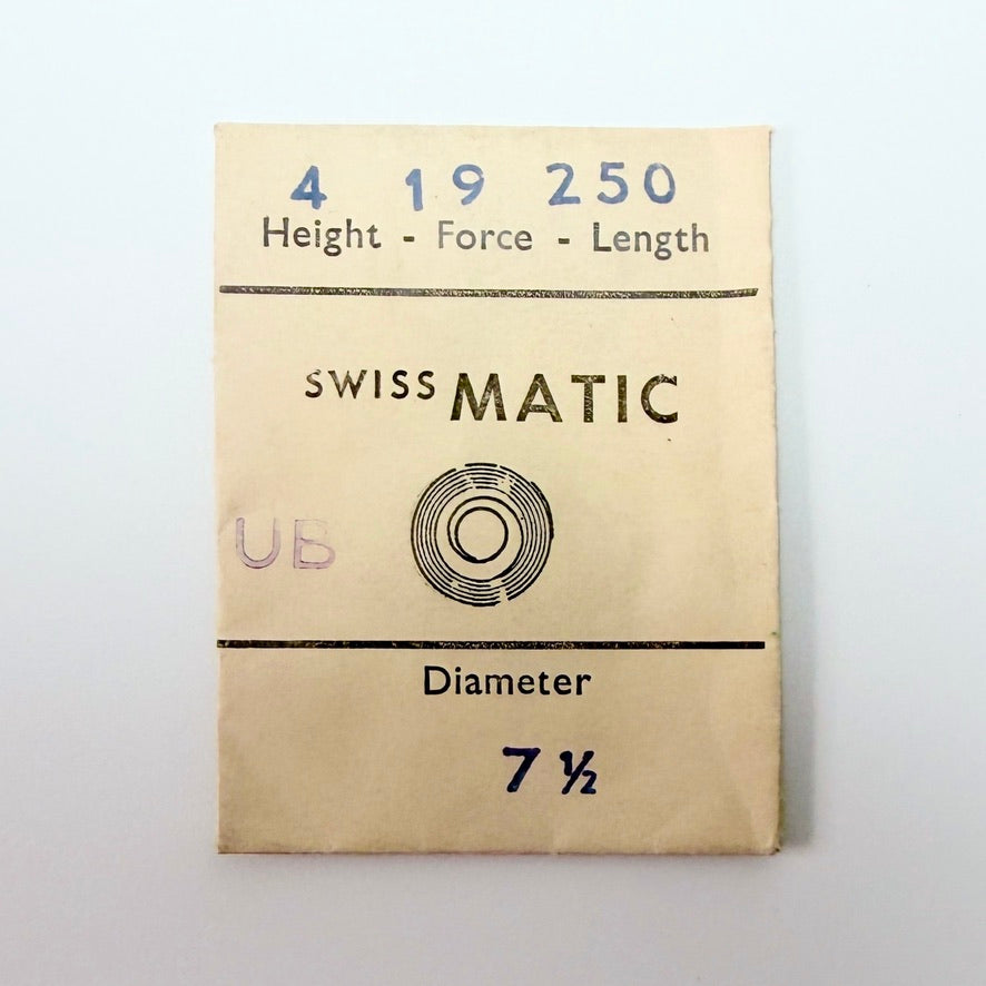 Swiss Matic Mainspring - H 1.5 × T 0.08 × L 250 × D 7.5 mm - image 1