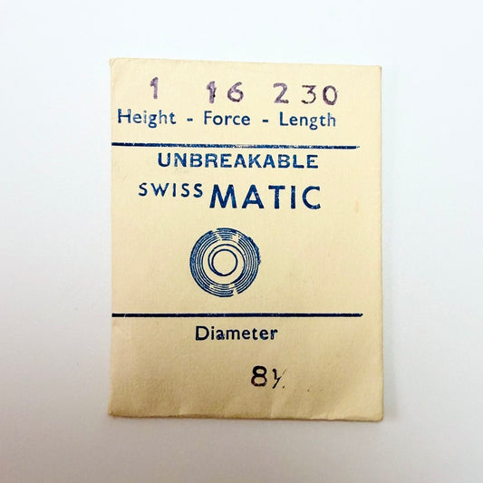 Swiss Matic Mainspring - H 1.25 × T 0.11 × L 230 × D 8.5 mm - image 1