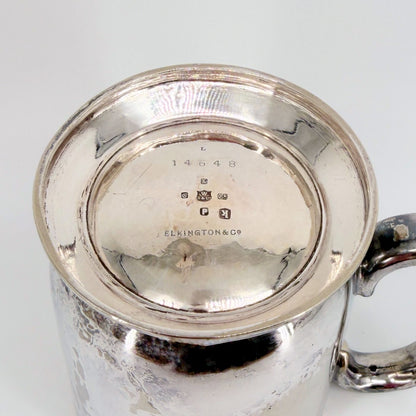 Antique Elkington & Co. Silver Plated Tankard, 19th Century - image 6