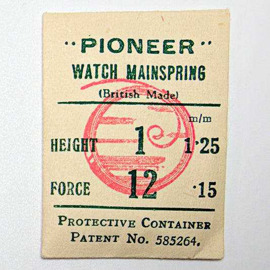 Pioneer Mainspring - H 1.25 mm × T 0.15 mm - image 1
